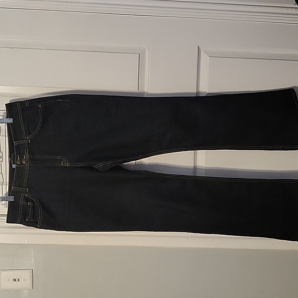 Relativity Double Button Dark Wash Jeans
